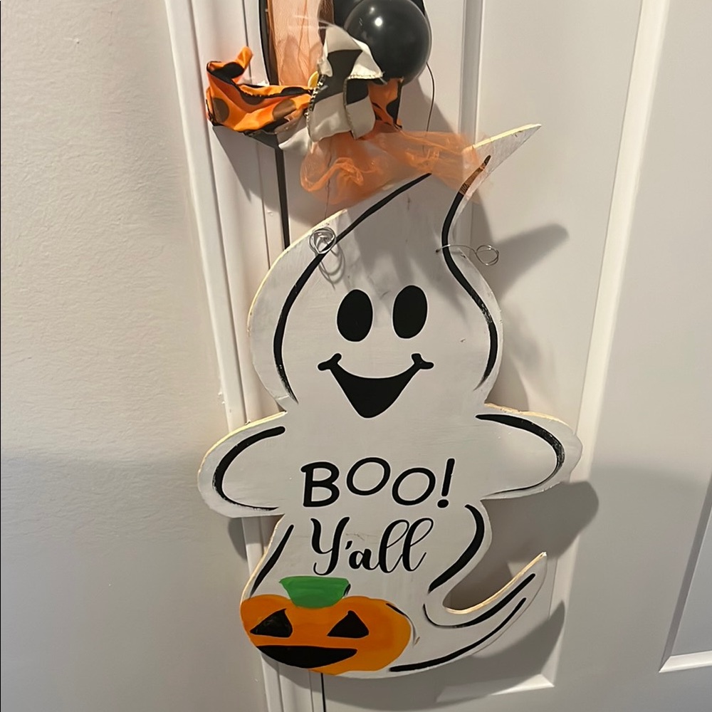 White and Black Ghost Art Wall Decor